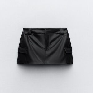 Zara leather skort